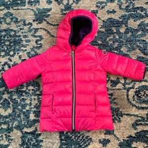 Michael Kors fleece-lined pink puffer jacket. 18M